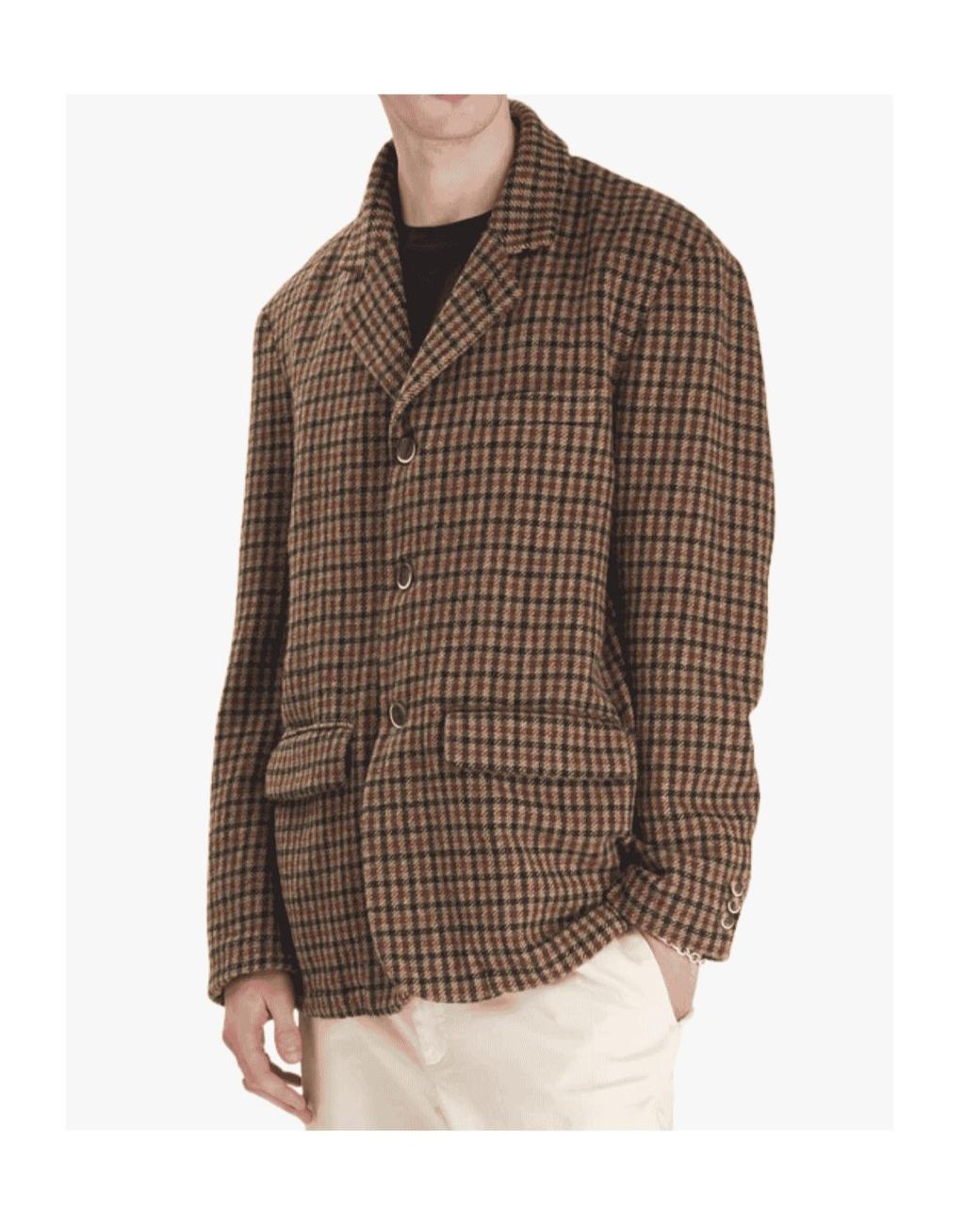 Barena Natural Houndstooth Blazer for men