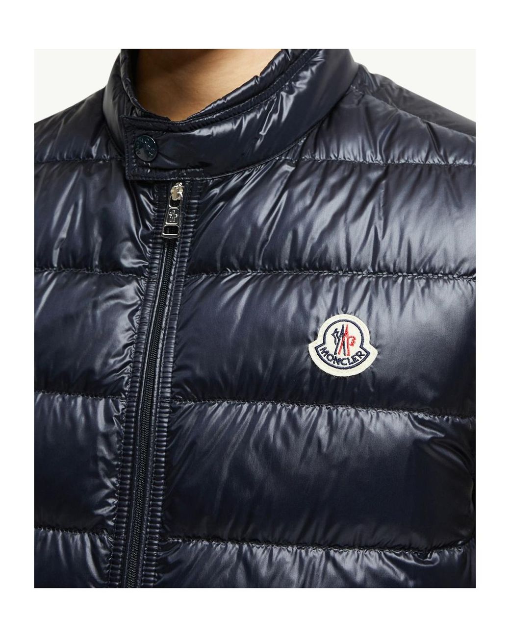 Moncler Blue Vests for men