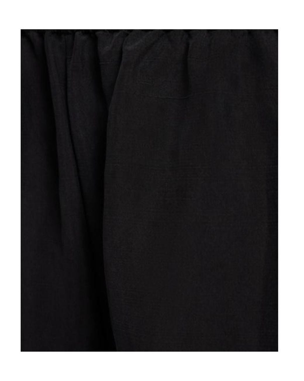 The Row Black Extra Wide Silk Pants