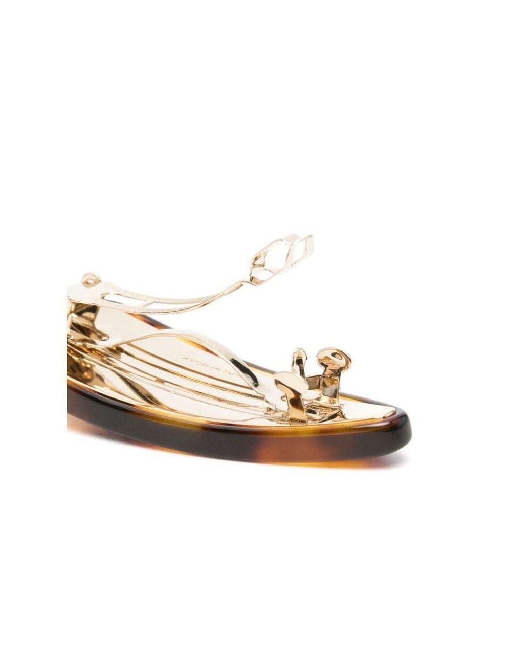 Miu Miu Orange Logo-Lettering Clasp Fastened Hair Clip