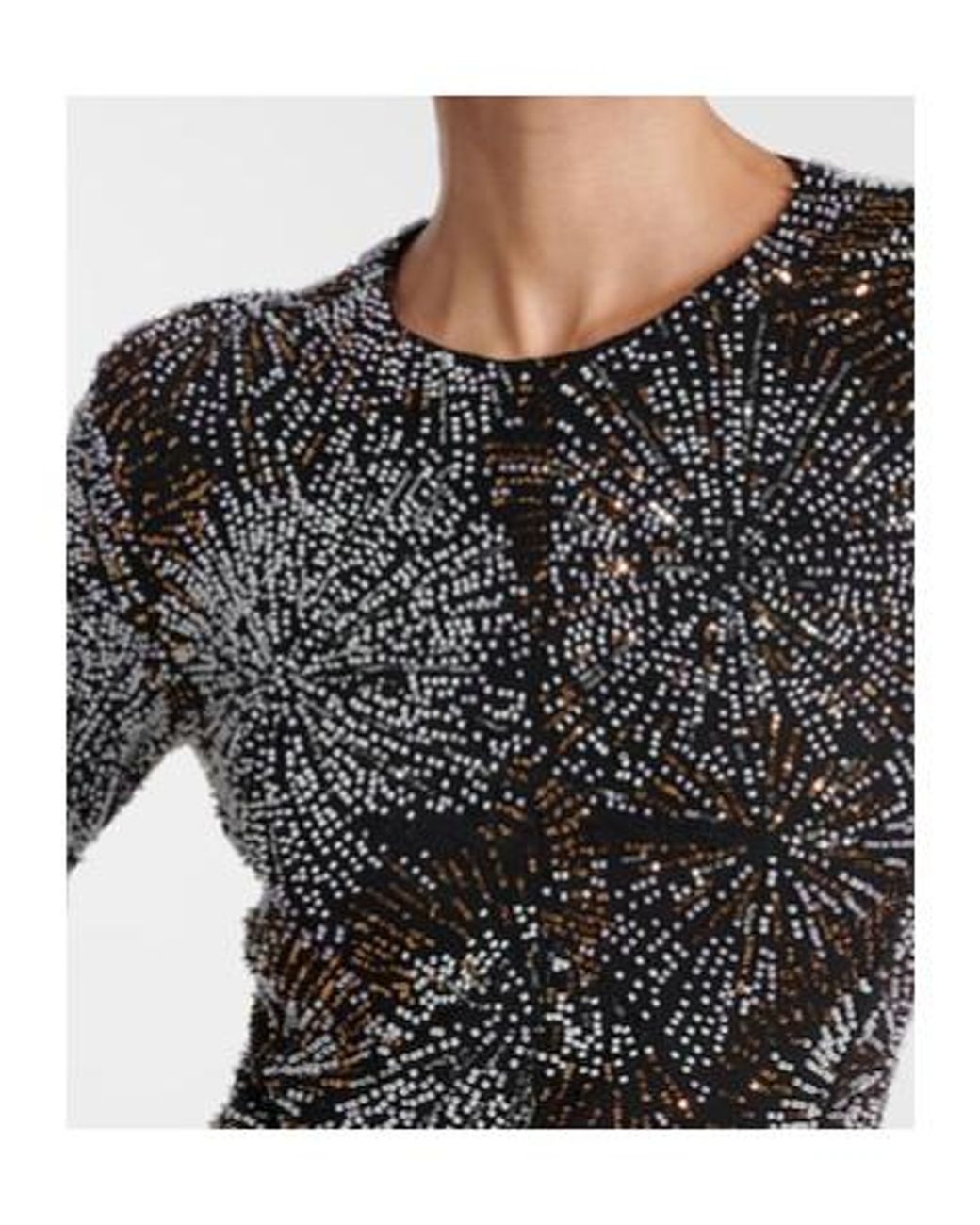 Rabanne Gray Embellished Caped Gown