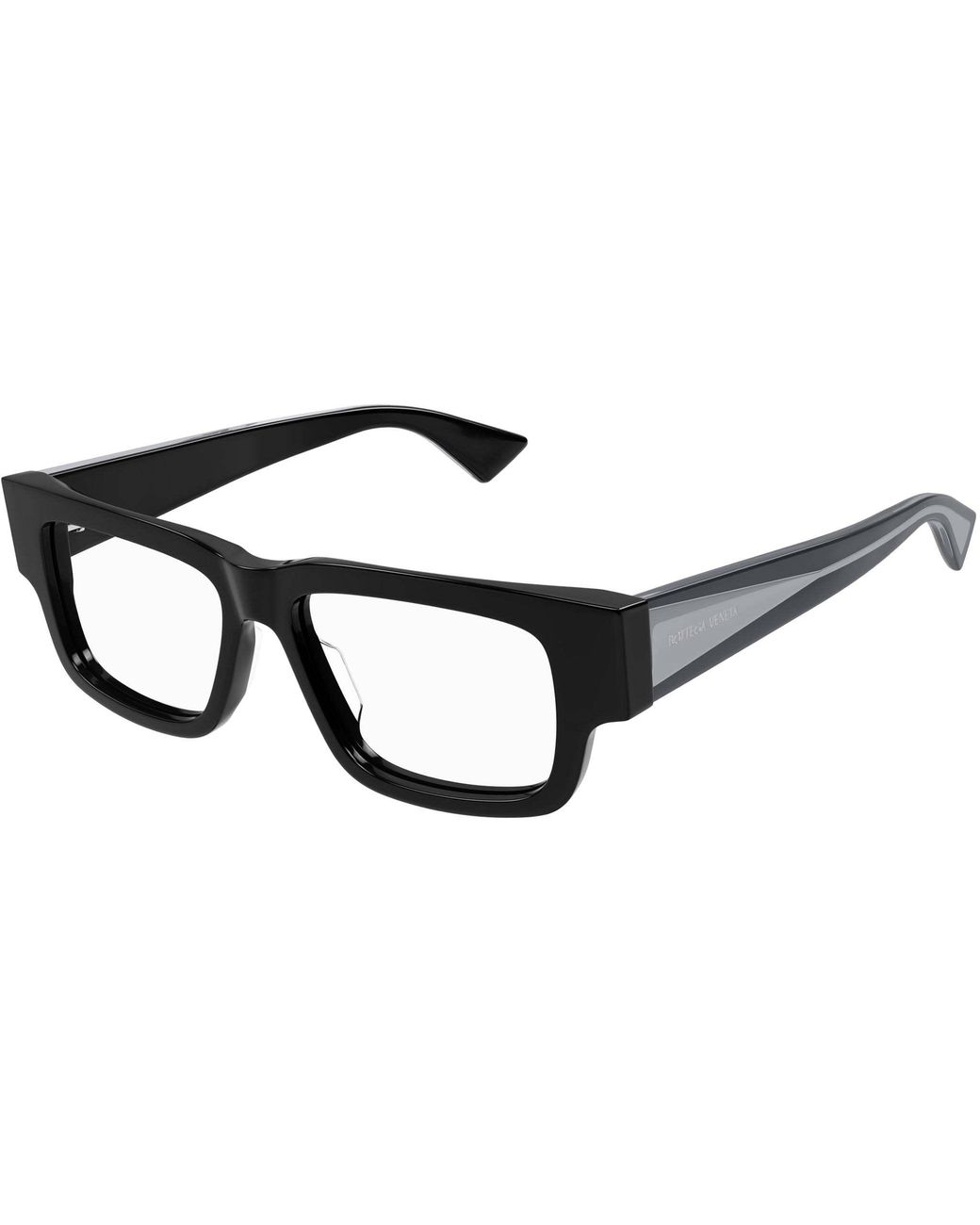 Bottega Veneta Black Eyewear Square Frame Glasses