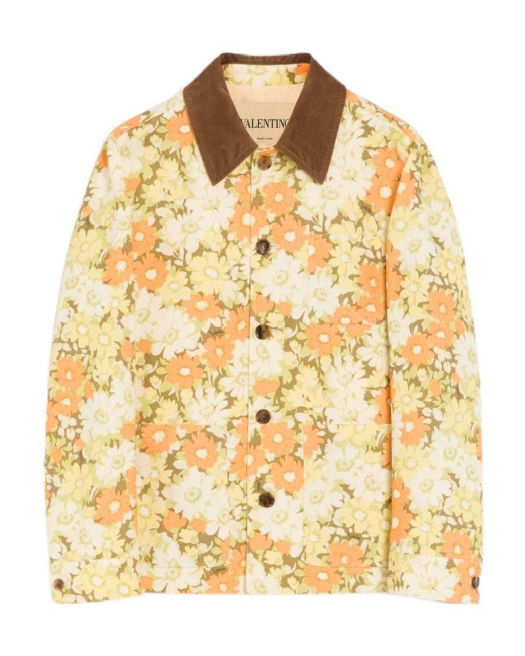 Valentino Metallic Collared Long-Sleeved Casual Jacket for men