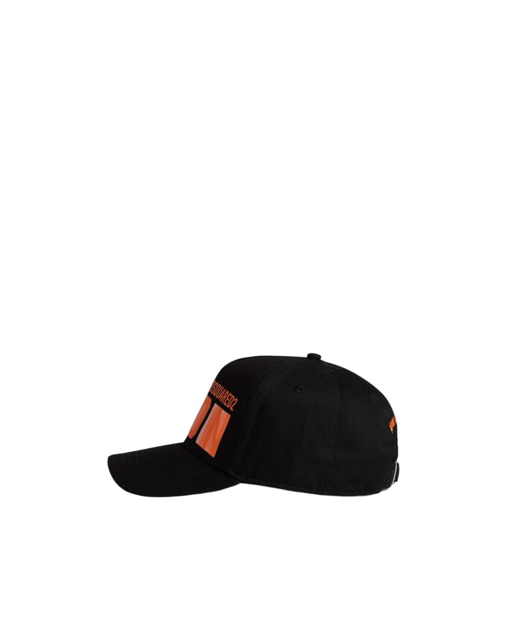 DSquared² Black Logo Printed Curved Peak Baseball Cap for men