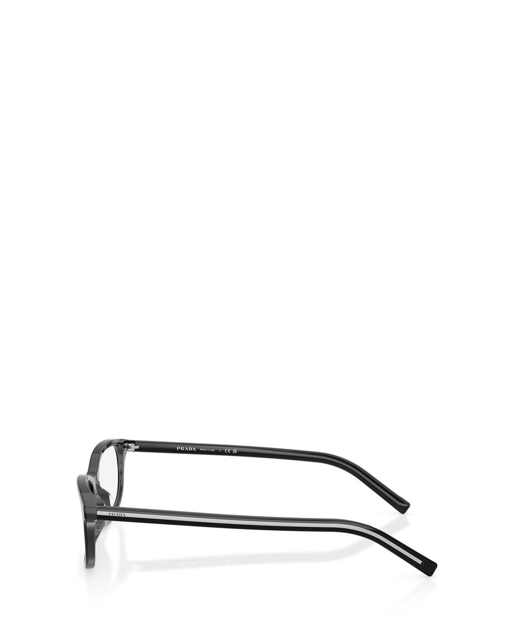 Prada White Rectangle-Frame Glasses