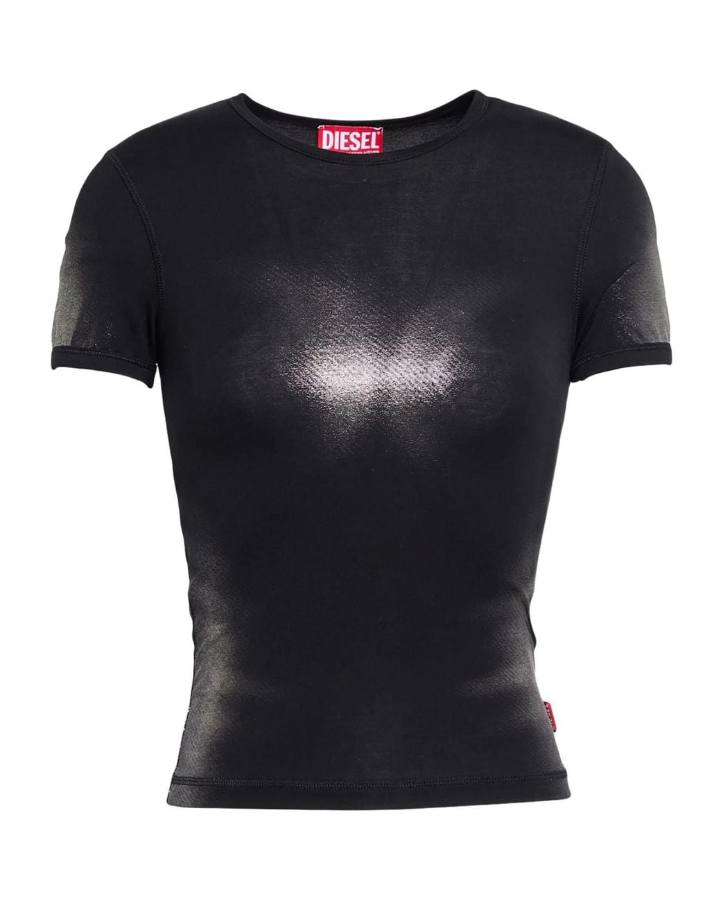 DIESEL Black Printed T-Shirt