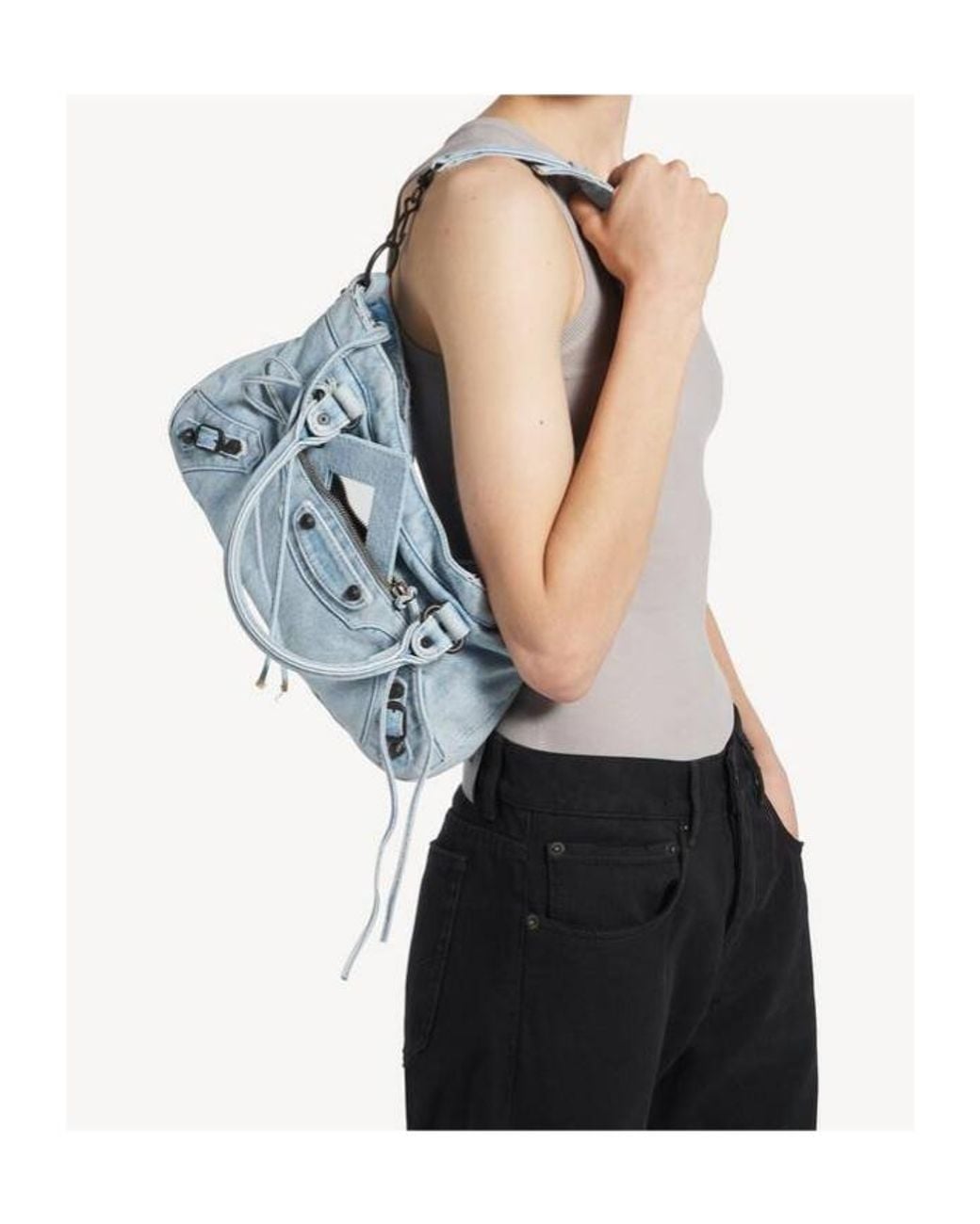 Balenciaga Blue Le City First Shoulder Bag