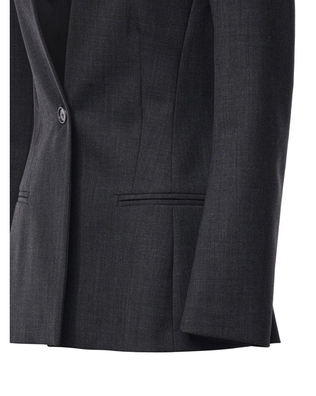 Ottod'Ame Black Ottod'Ame Single-Breasted Fitted Blazer