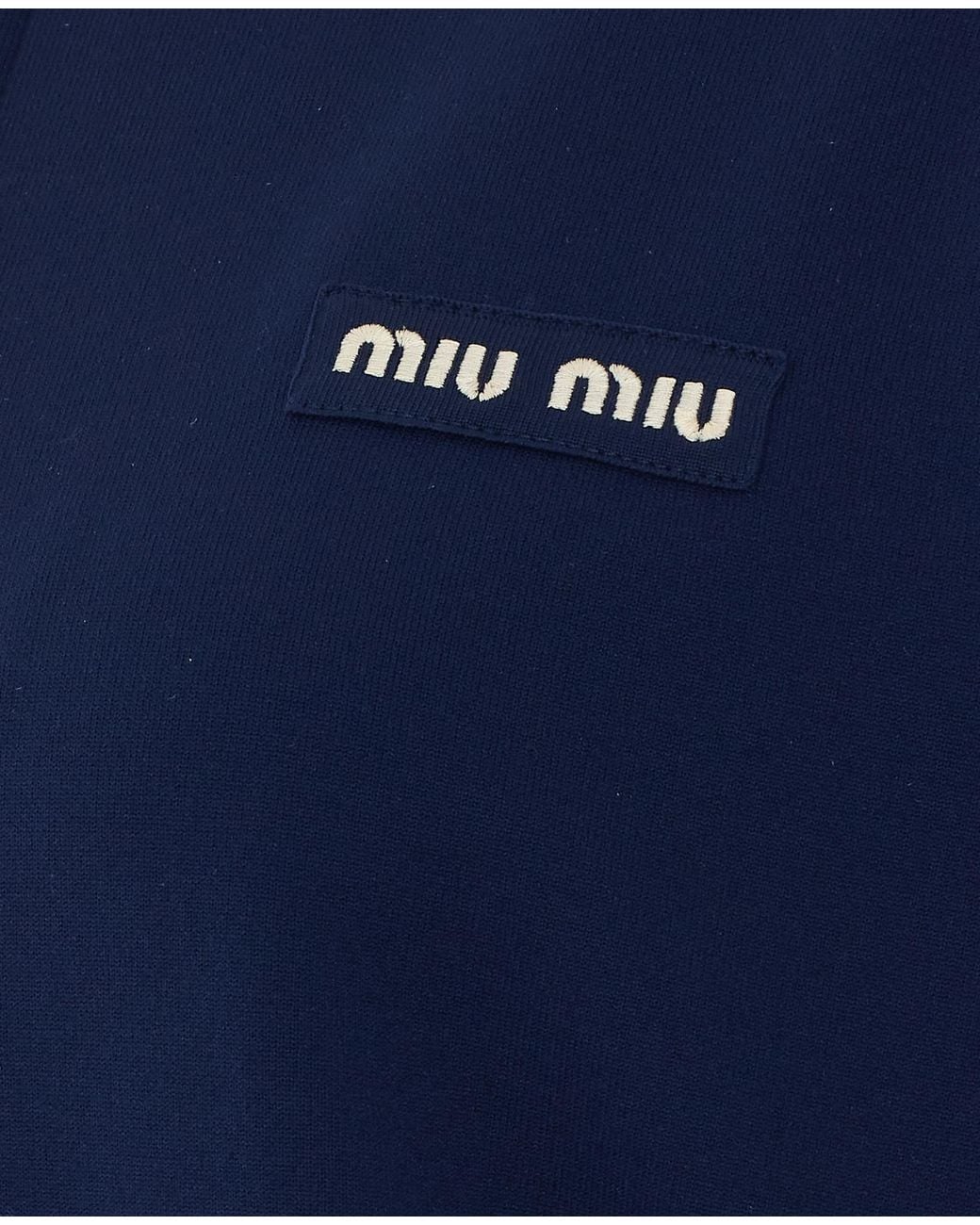 Miu Miu Blue Technical Fabric Jacket