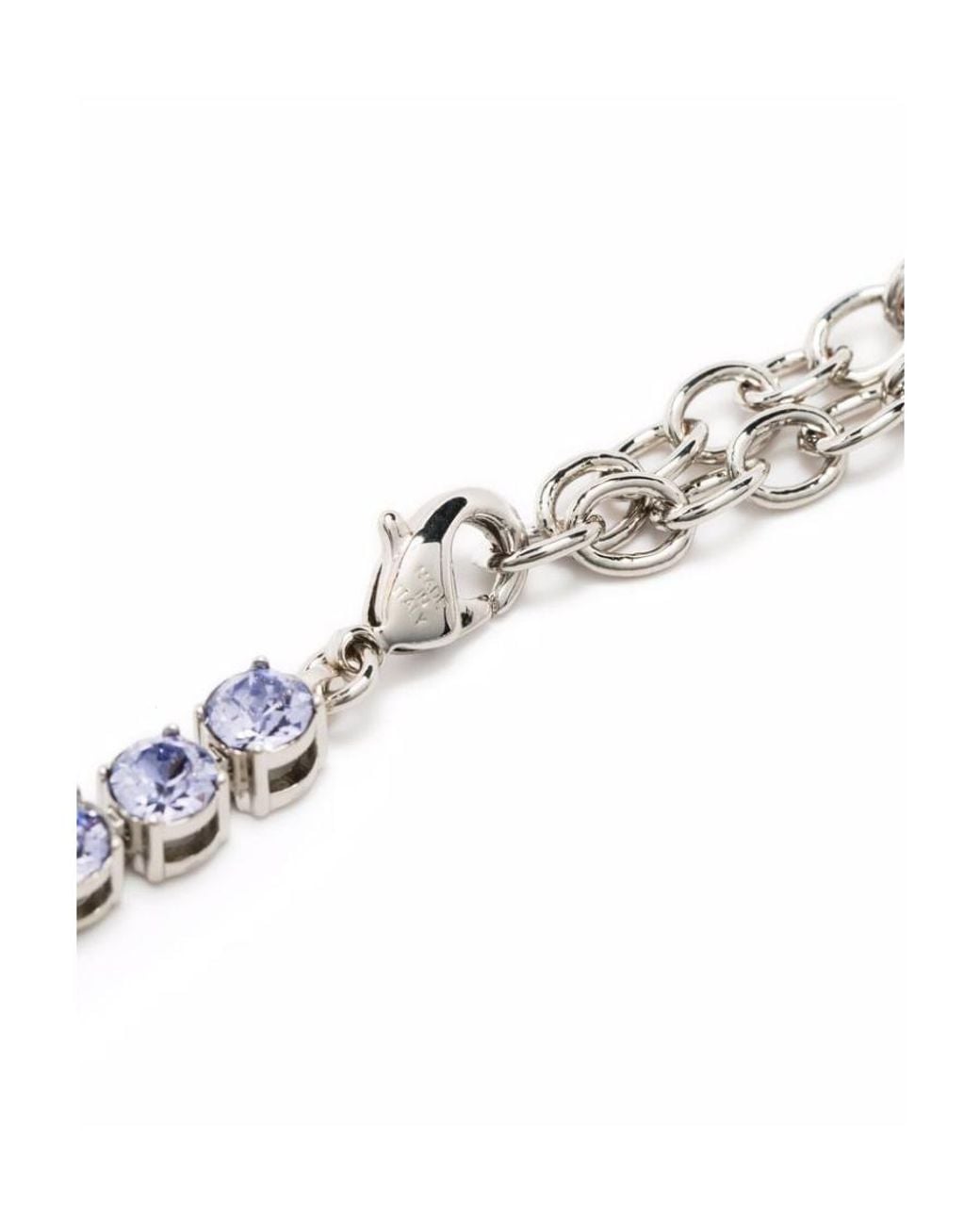 AMINA MUADDI Metallic Crystal Bracelet