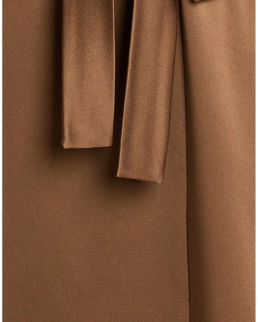 Max Mara Brown Minimalist Sleeveless Coat