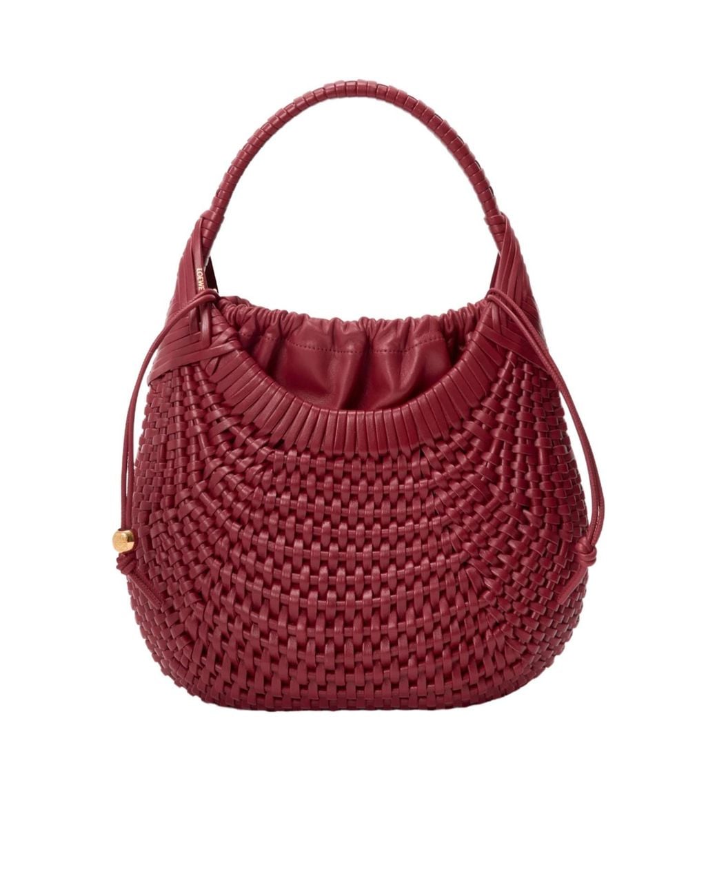 Loewe Red Sac Diamond Hobo En Cuir De Veau
