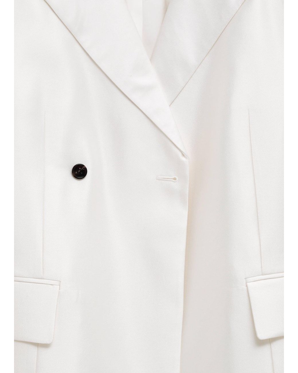 Bottega Veneta White Long-Sleeve Blazer