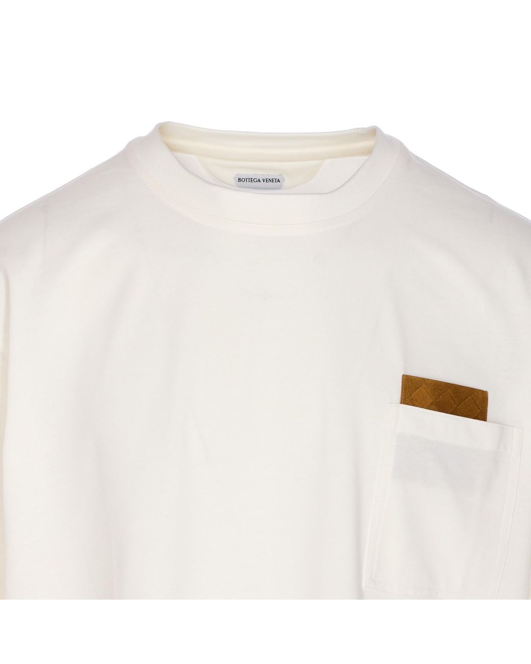 Bottega Veneta White Short Sleeved Crewneck T-Shirt for men