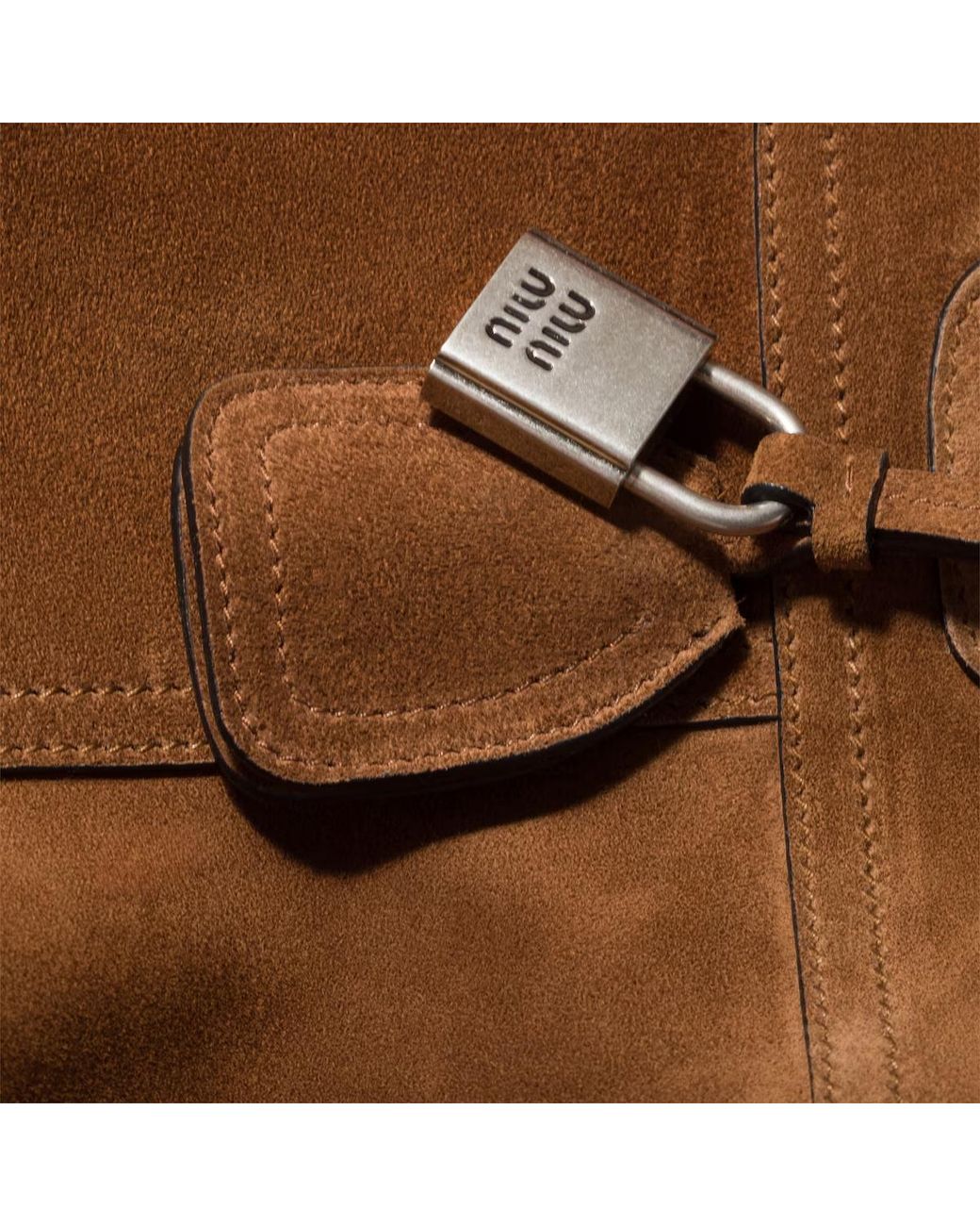 Miu Miu Brown Vivant Suede Bag