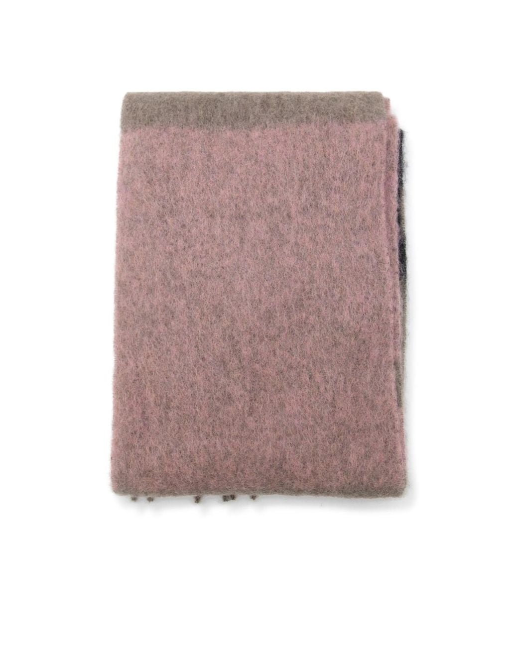 Marni Gray Logo-Patch Fringed Scarf