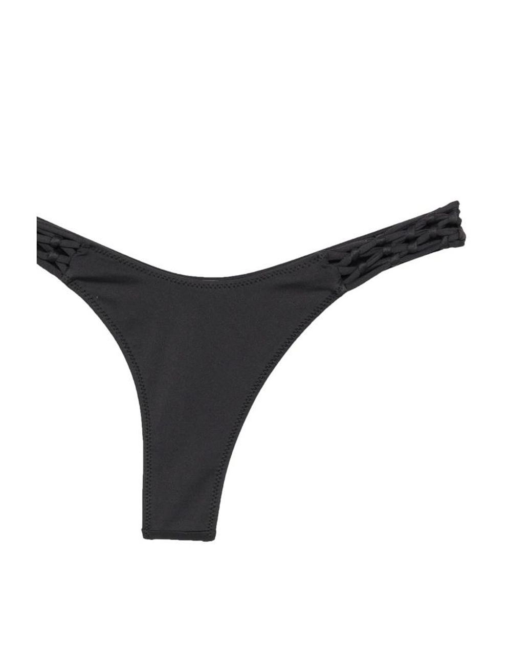 Frankie's Bikinis Black Smooth-Finish Swim Trunks