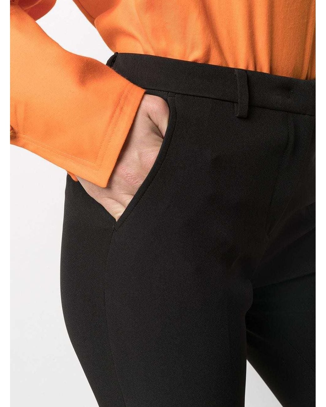 PT01 Blue Pt Torino Mid-Rise Flared Trousers