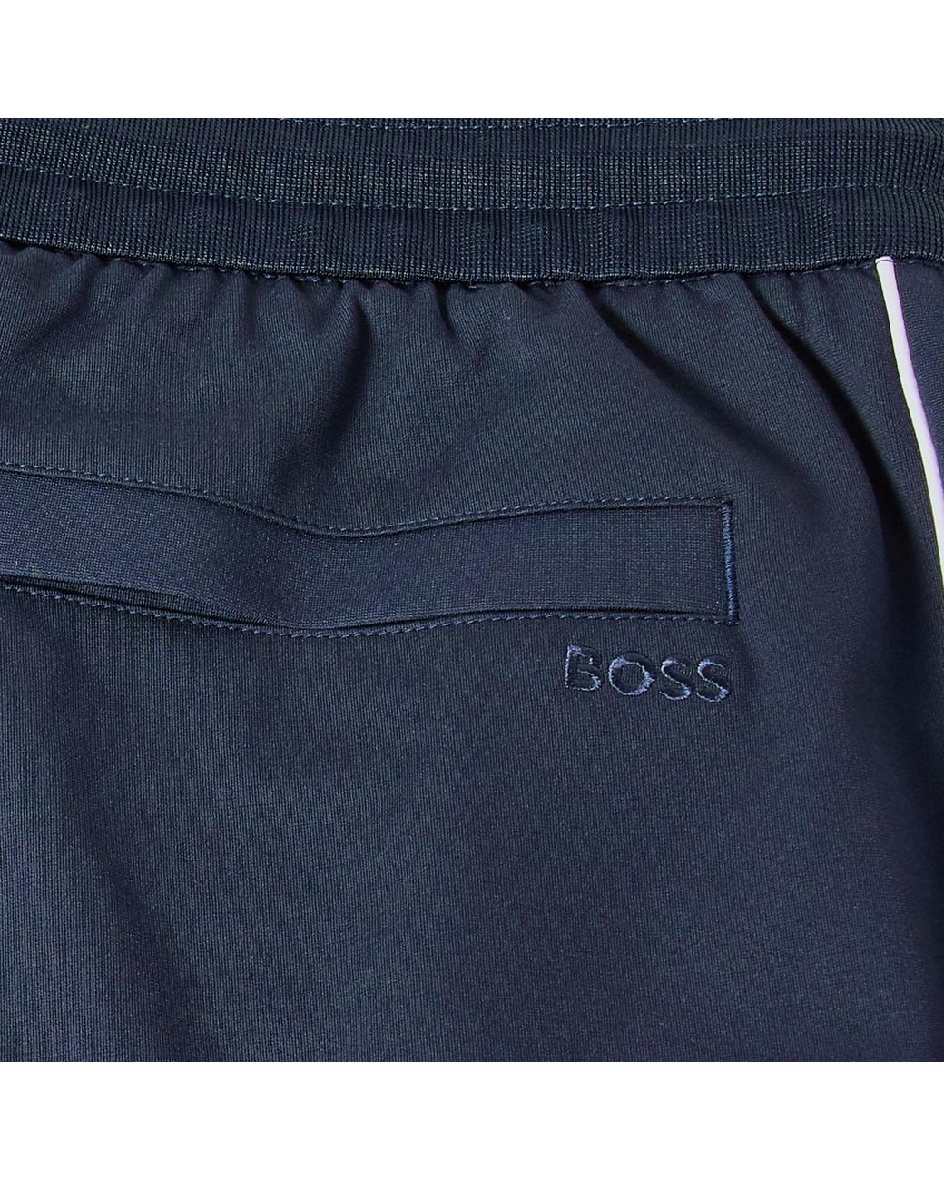 Boss Blue Closed Hem Woven Tracksuit Joggers for men