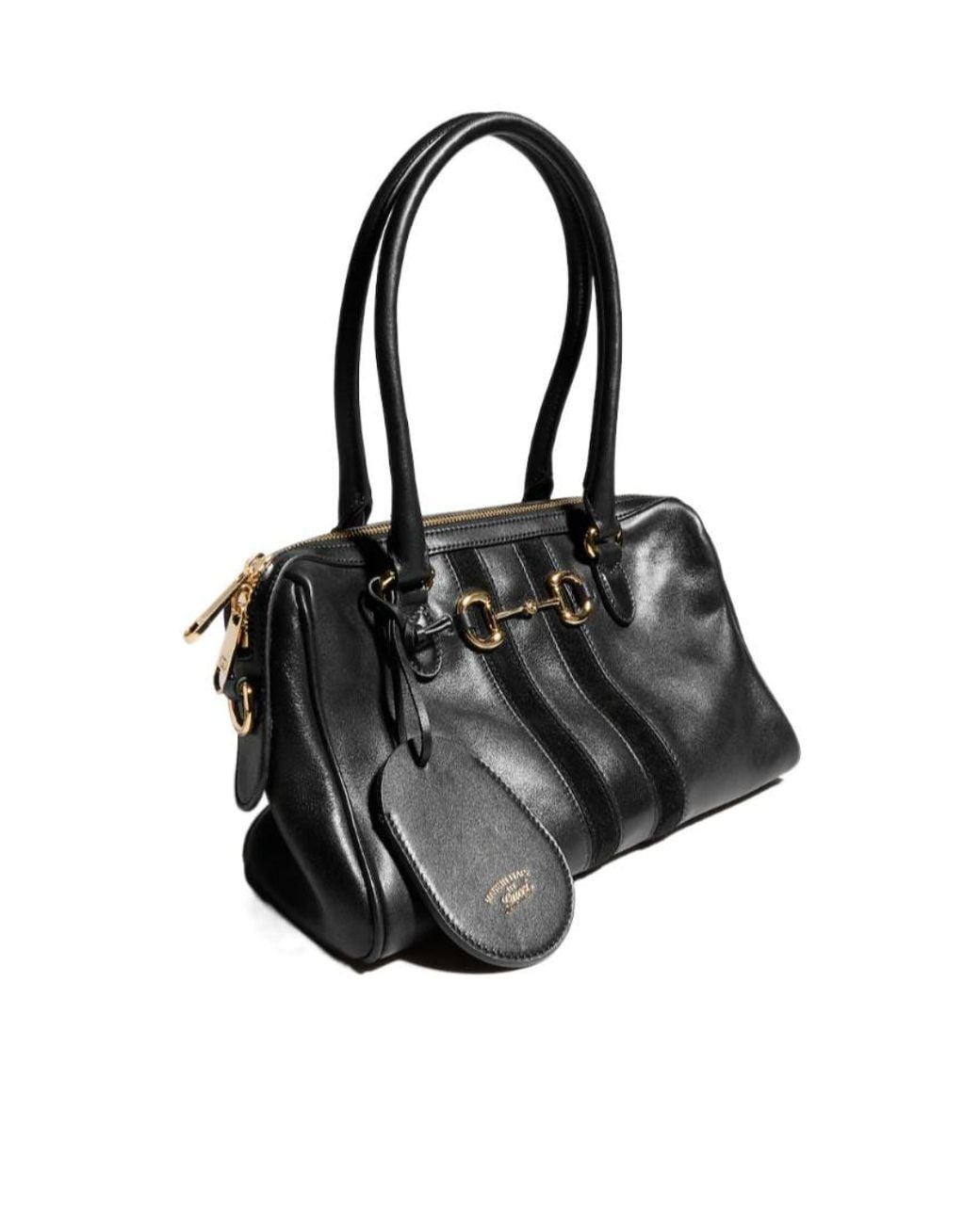Gucci Black Borsetto Medium Boston Bag