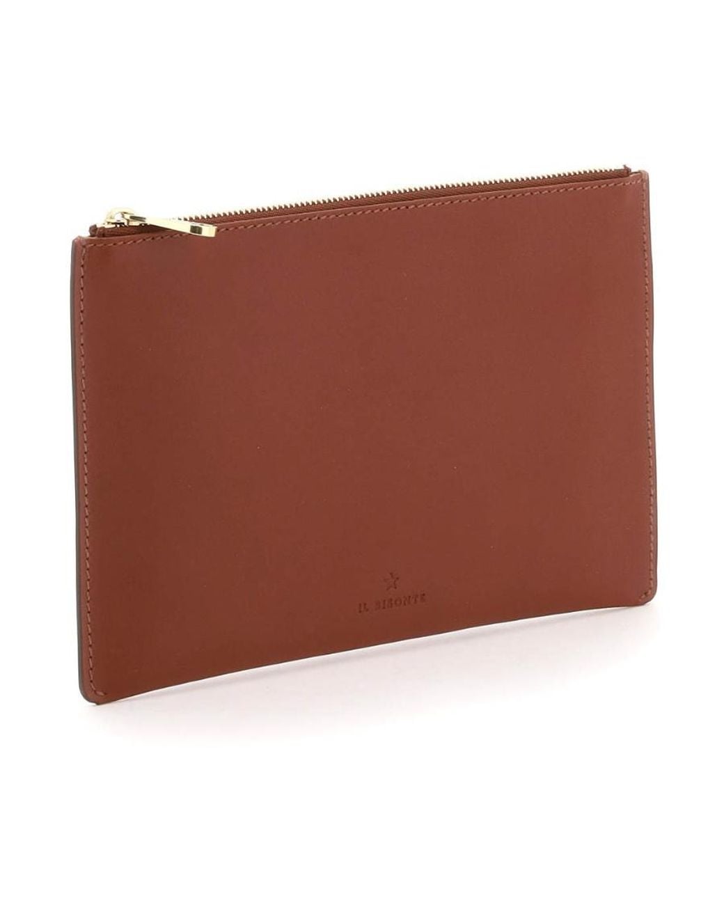 Il Bisonte Brown Classic Zip Wallet