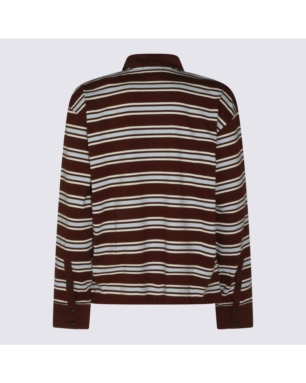 Rag & Bone Red Striped Long Sleeve Polo T-Shirt