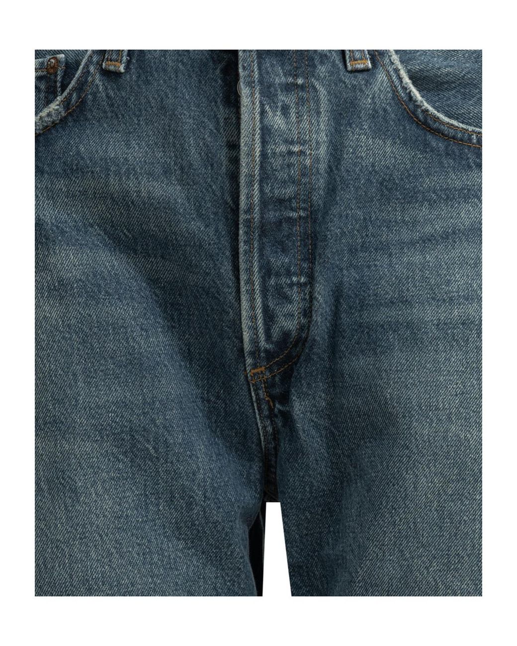 Agolde Blue Wide-Leg Jeans