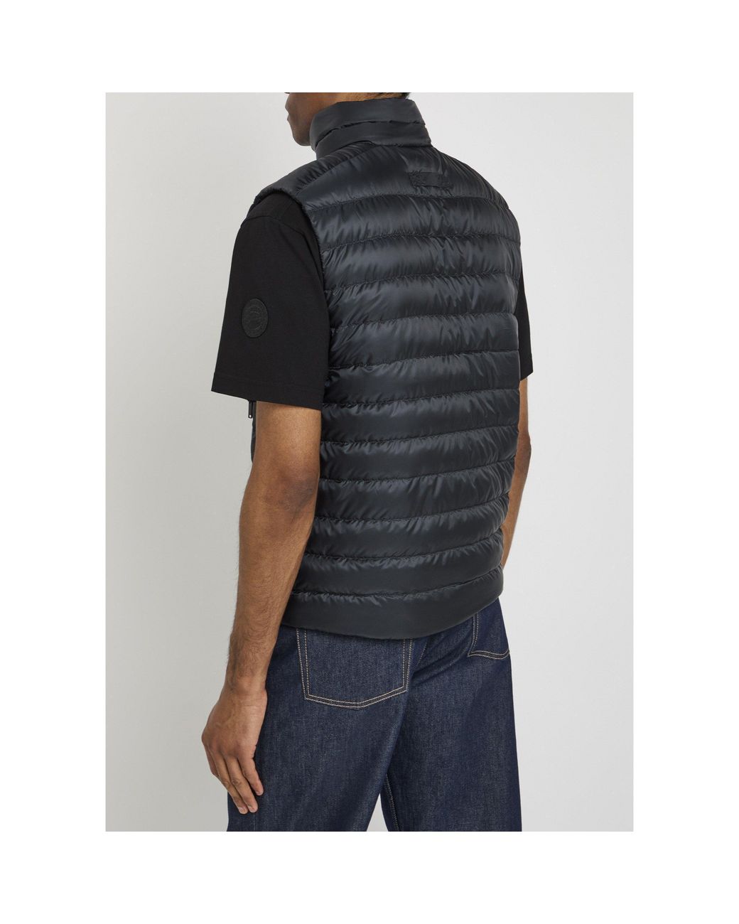 Canada Goose Black Stand-Collar Lightweight Down Vest for men