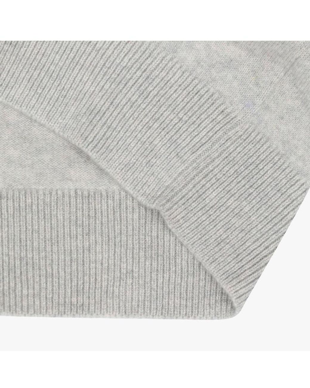 Maison Kitsuné White Maison Kitsuné Fox Patch Knitted Cardigan