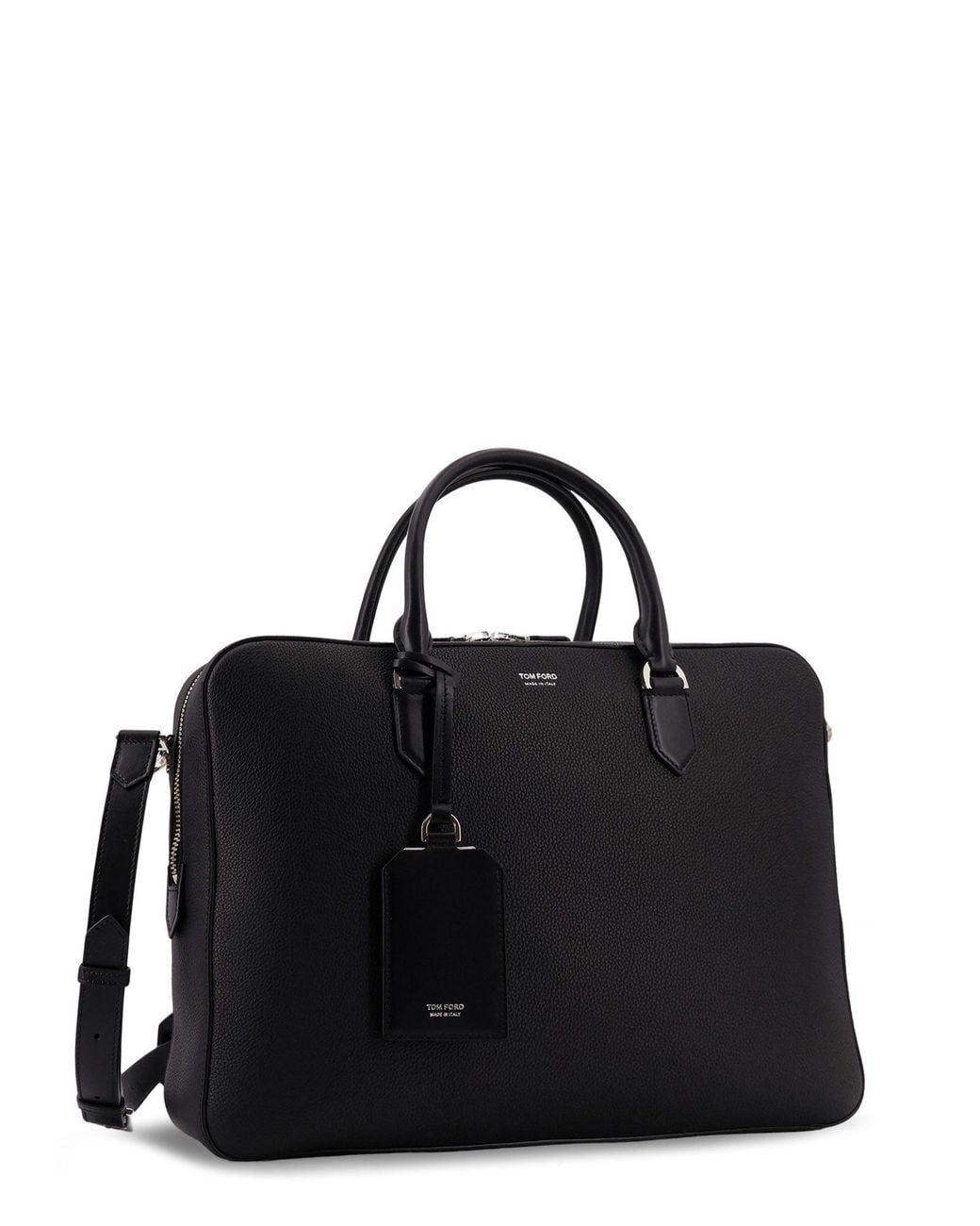 Tom Ford Black Elliot Briefcase for men