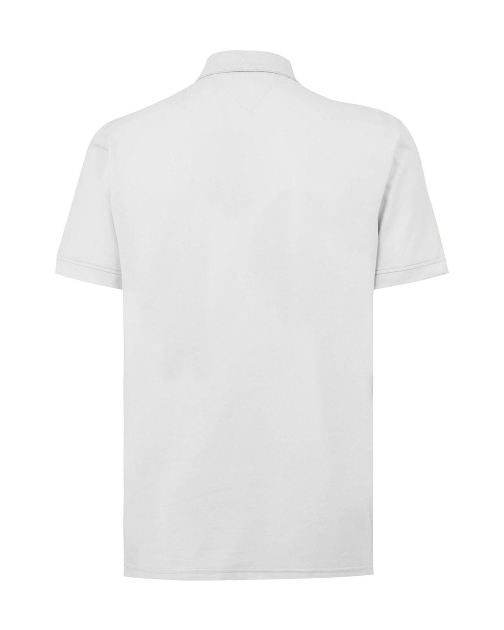 Tommy Hilfiger White Zip Short Sleeve Polo Shirt for men