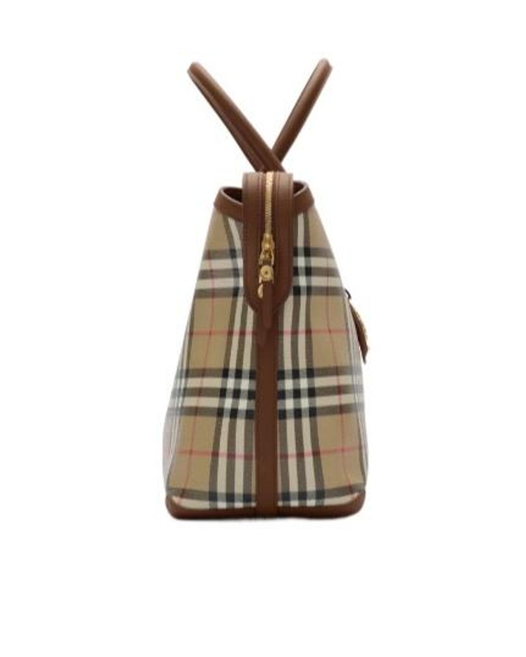 Burberry Metallic Check Medium Tote Bag