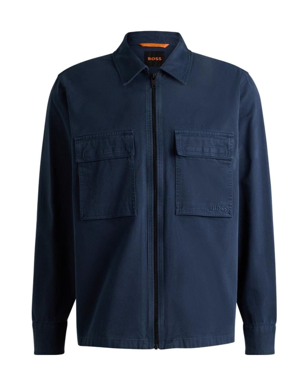Boss Blue Minimalist Casual Jacket for men