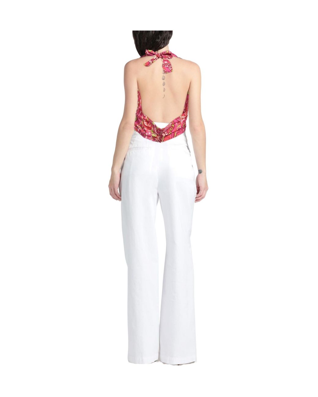 Dolce & Gabbana Pink Sleeveless Floral Tube Top