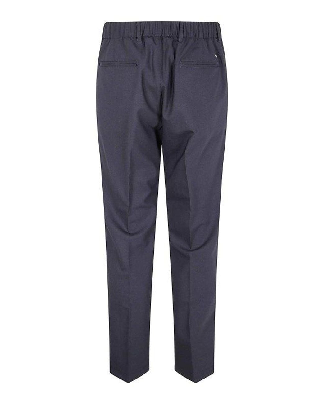 Herno Blue Logo Casual Pants for men
