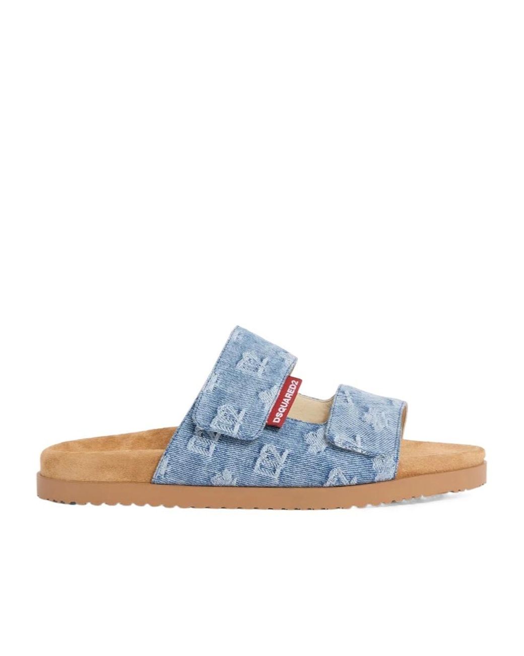 DSquared² Blue D2 Monogram Sandals for men