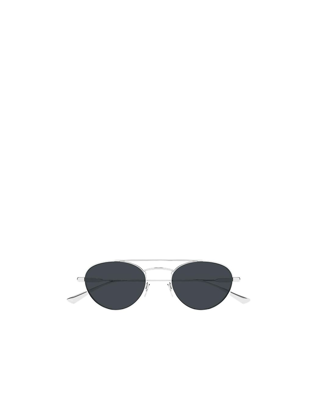 Saint Laurent Blue Eyewear Oval Frame Sunglasses