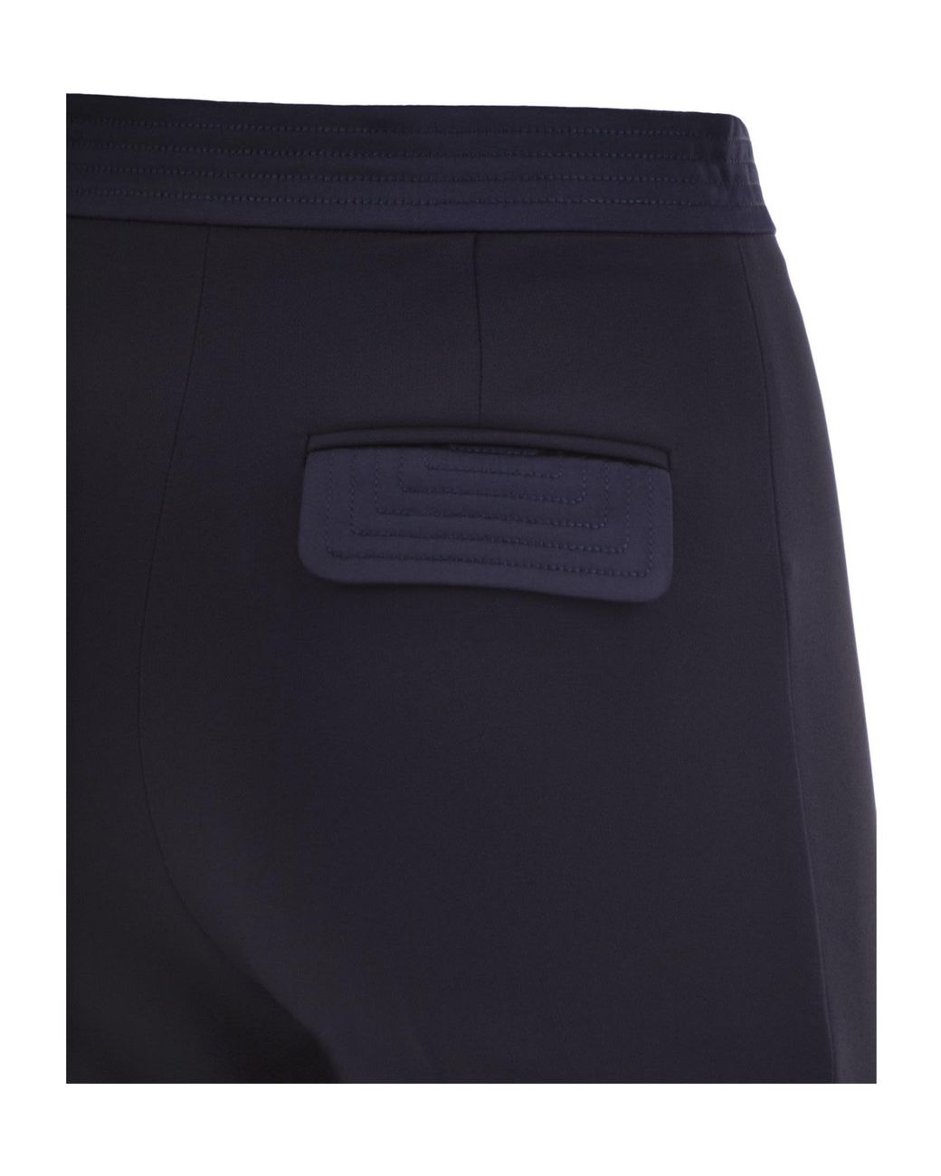 Elisabetta Franchi Blue Panelled Flared Pants