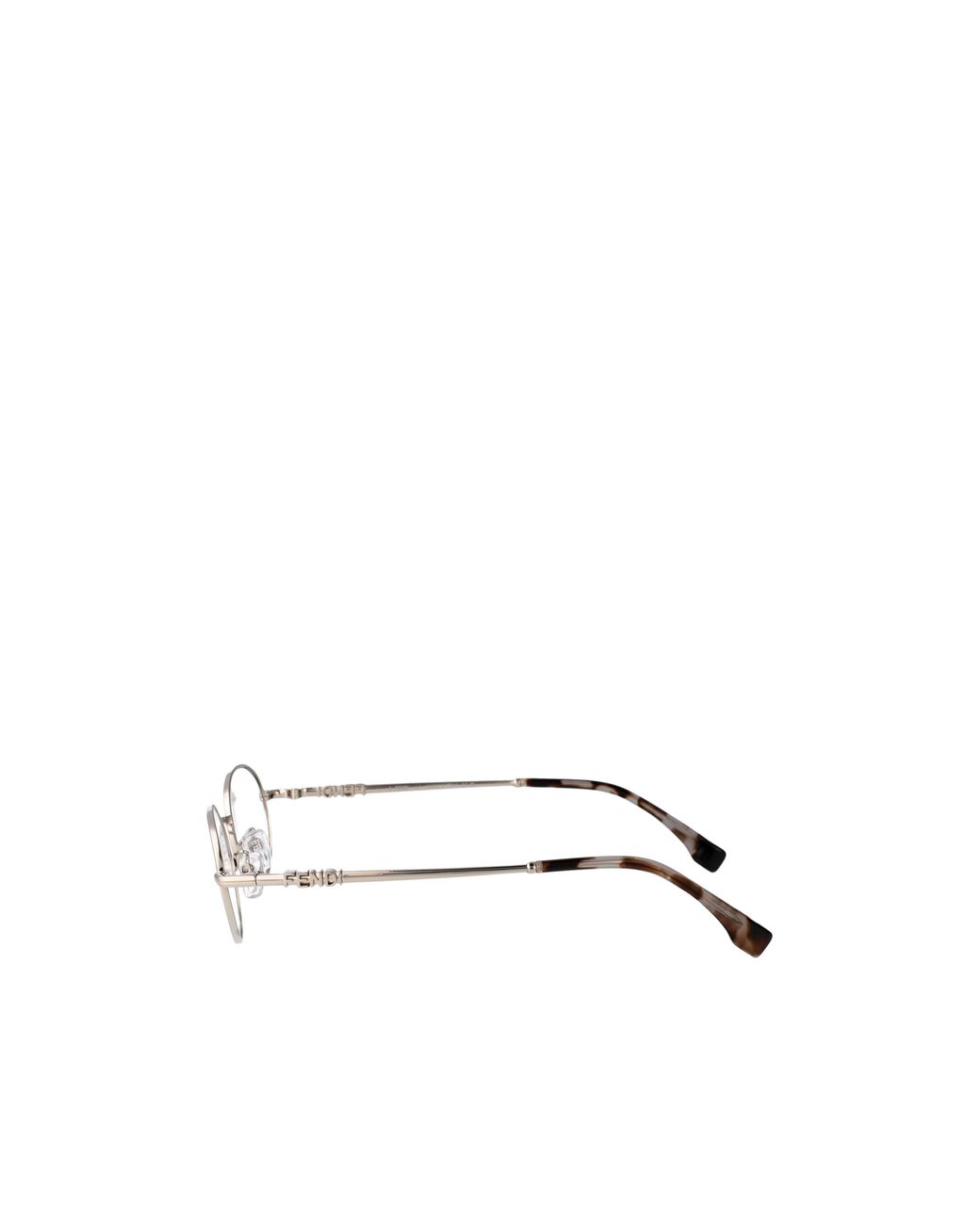 Fendi White Eyewear Oval Frame Glasses