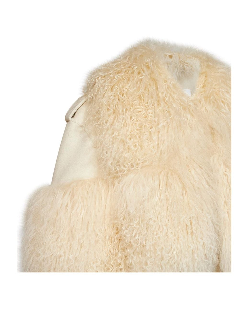 GIUSEPPE DI MORABITO Natural Cropped Fur-Trim Jacket
