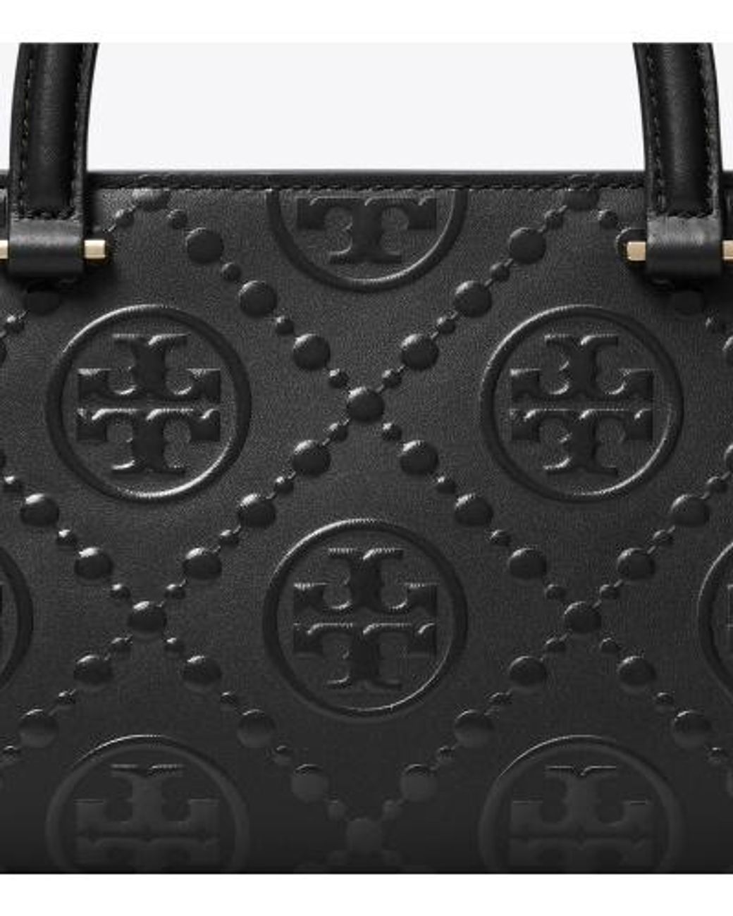 Tory Burch Black T Monogram Rectangular Tote