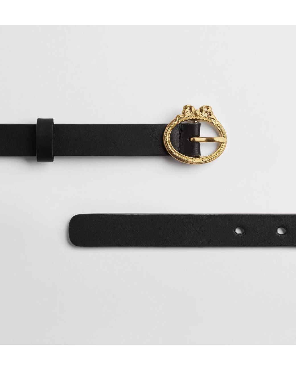 Dior Black Medaillon Belt