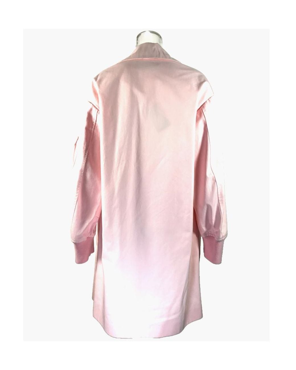 Moschino Pink Logo Trench Coat