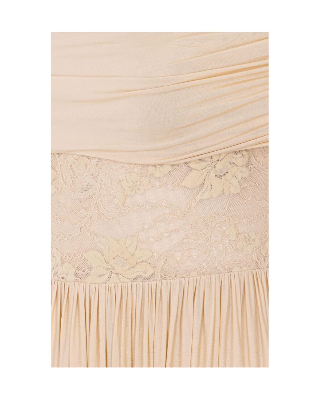 Zimmermann Natural Off-Shoulder Laced Midi Dress