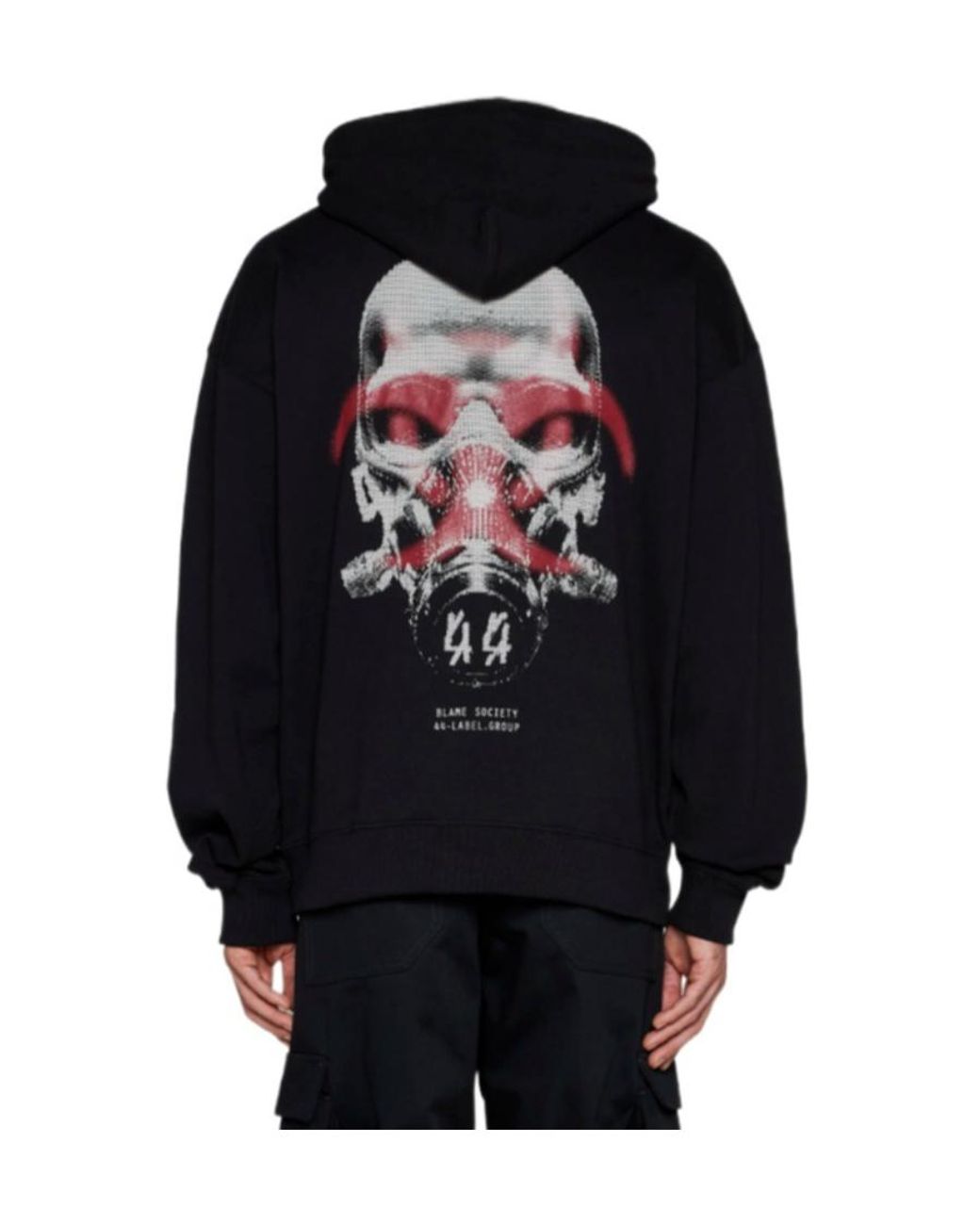 44 Label Group Blue Graphic Hoodie for men