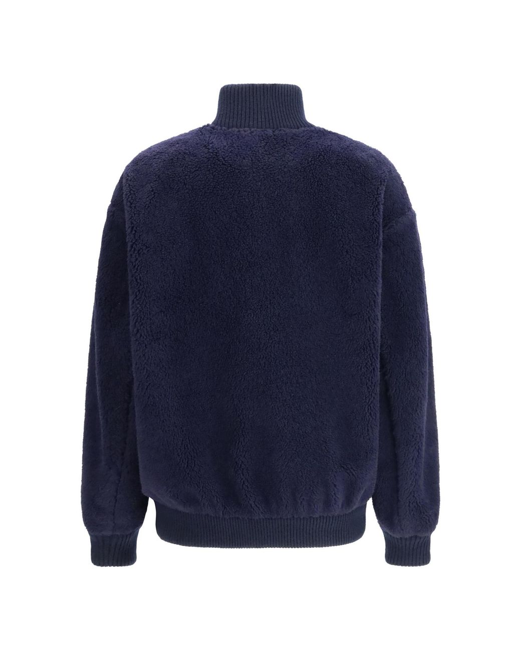 Prada Blue Fleece Bomber Jacket