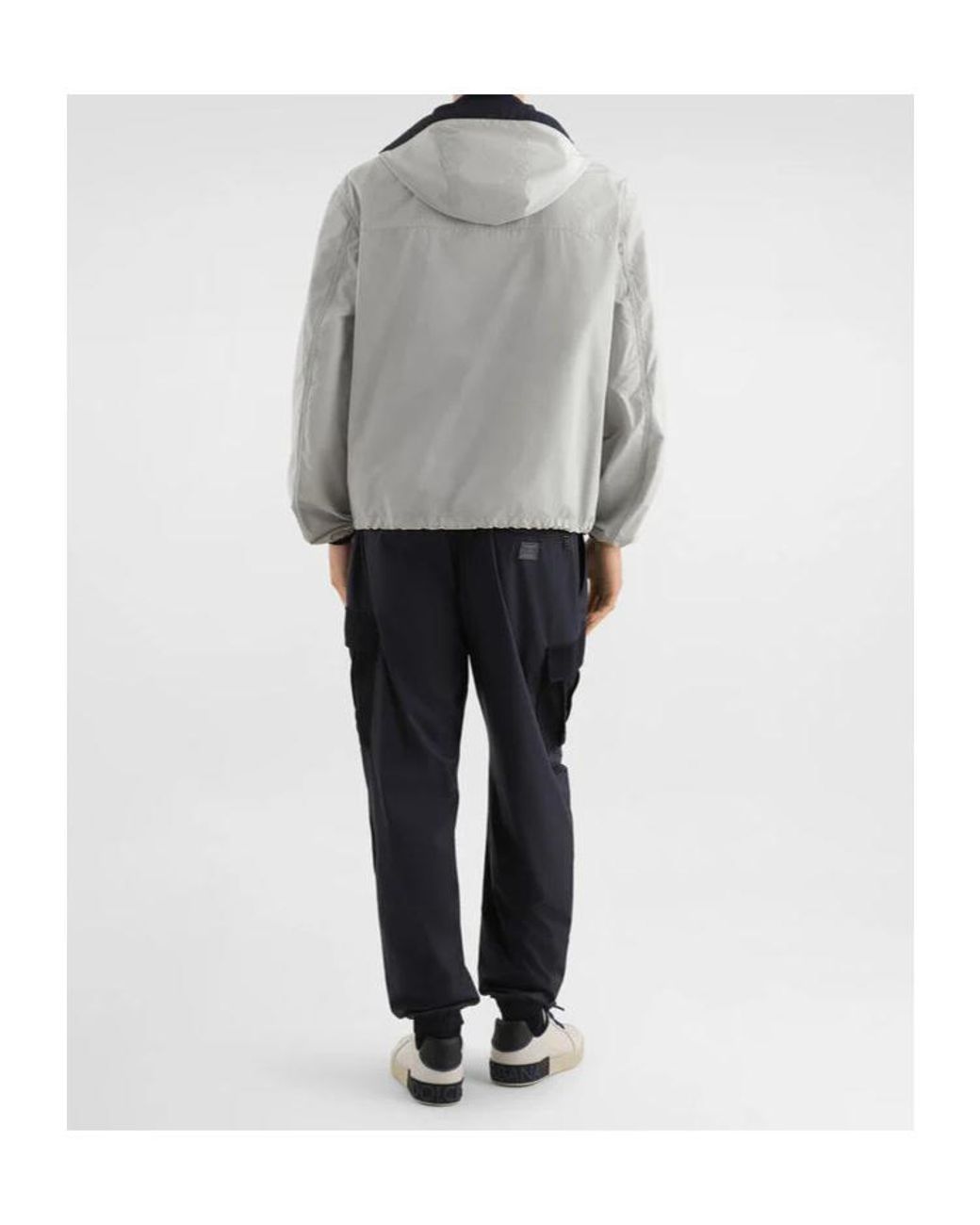Dolce & Gabbana Blue Drawstring-Waistband Cargo Trousers for men