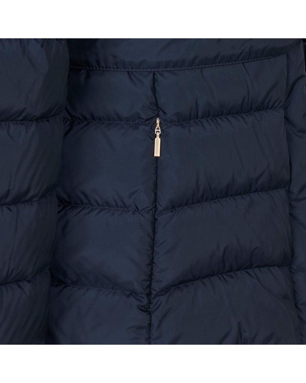 Weekend by Maxmara Blue Long-Sleeved Cotton-Padded Jacket
