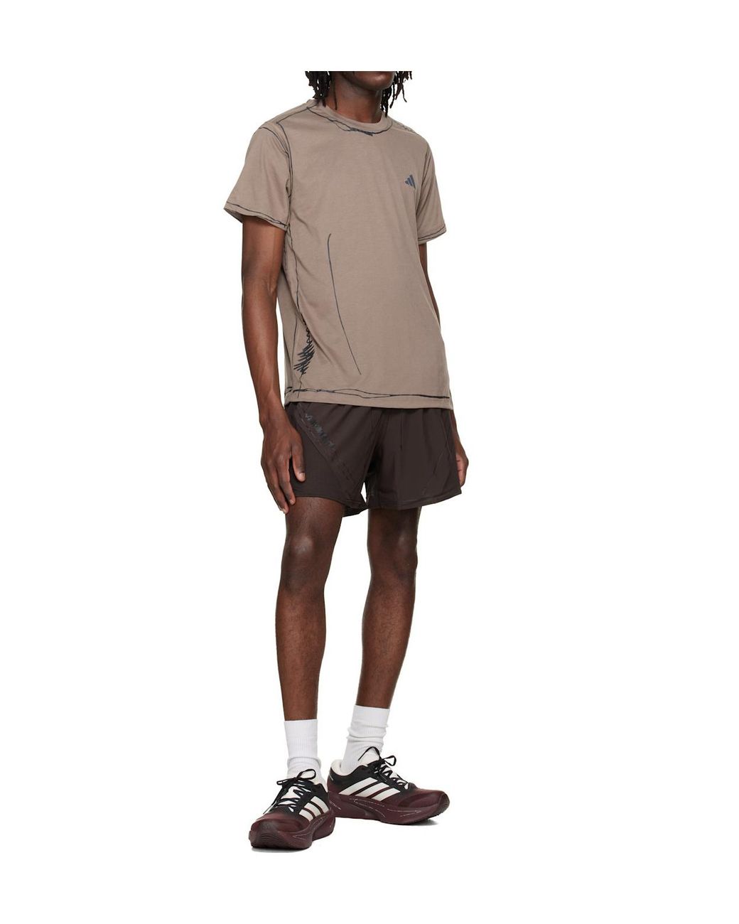 Song For The Mute Brown X Adidas Originals Collaboration Adirun01 Supernova Rise 3 Sneakers for men