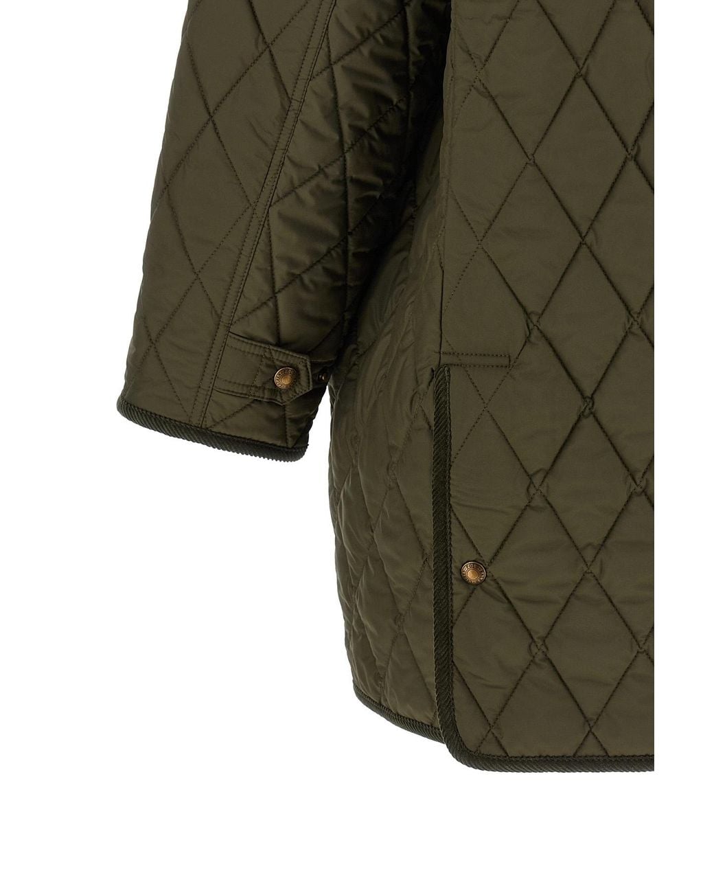 Polo Ralph Lauren Green Logo Embroidered Down Coat